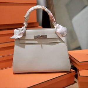 Hermes Kelly 28 Gris Pearl